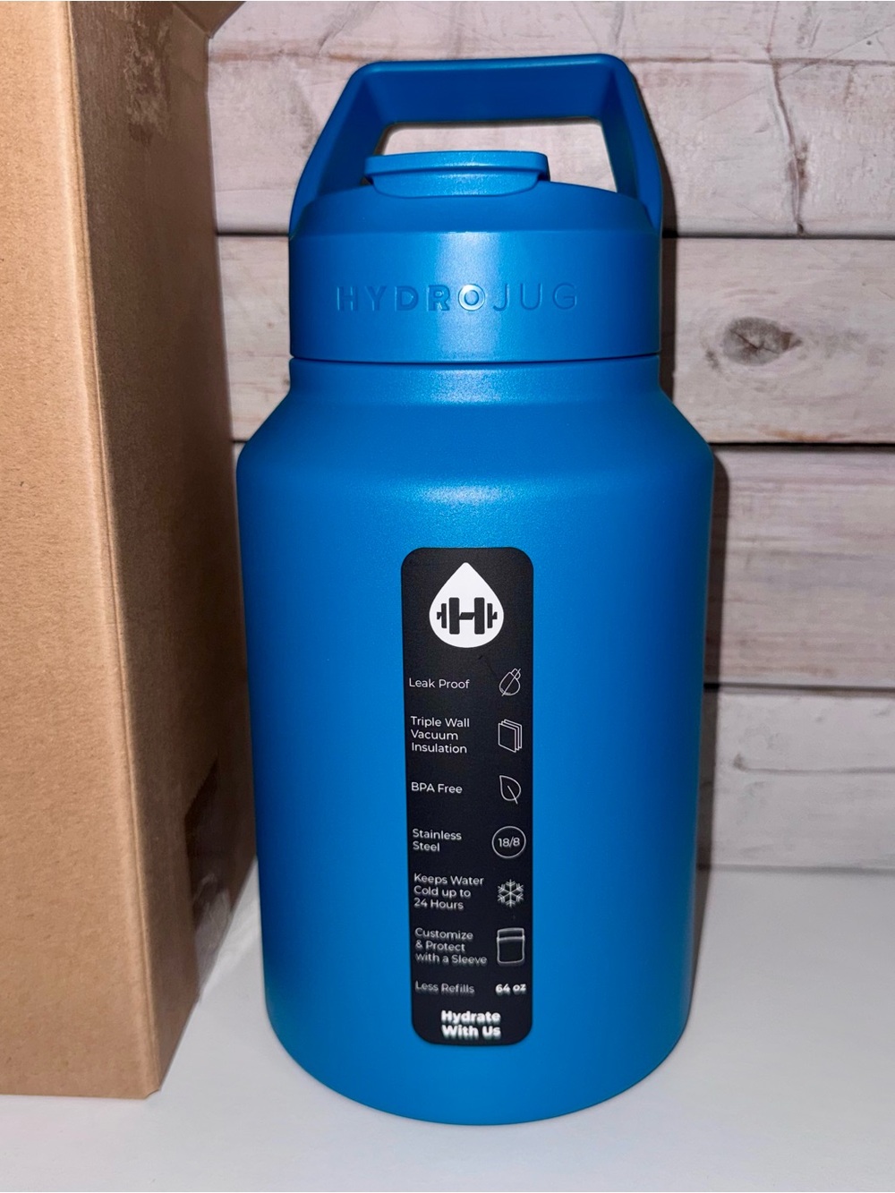 HydroJug 64oz Sport Jug - Glacier - Brand New in Box!